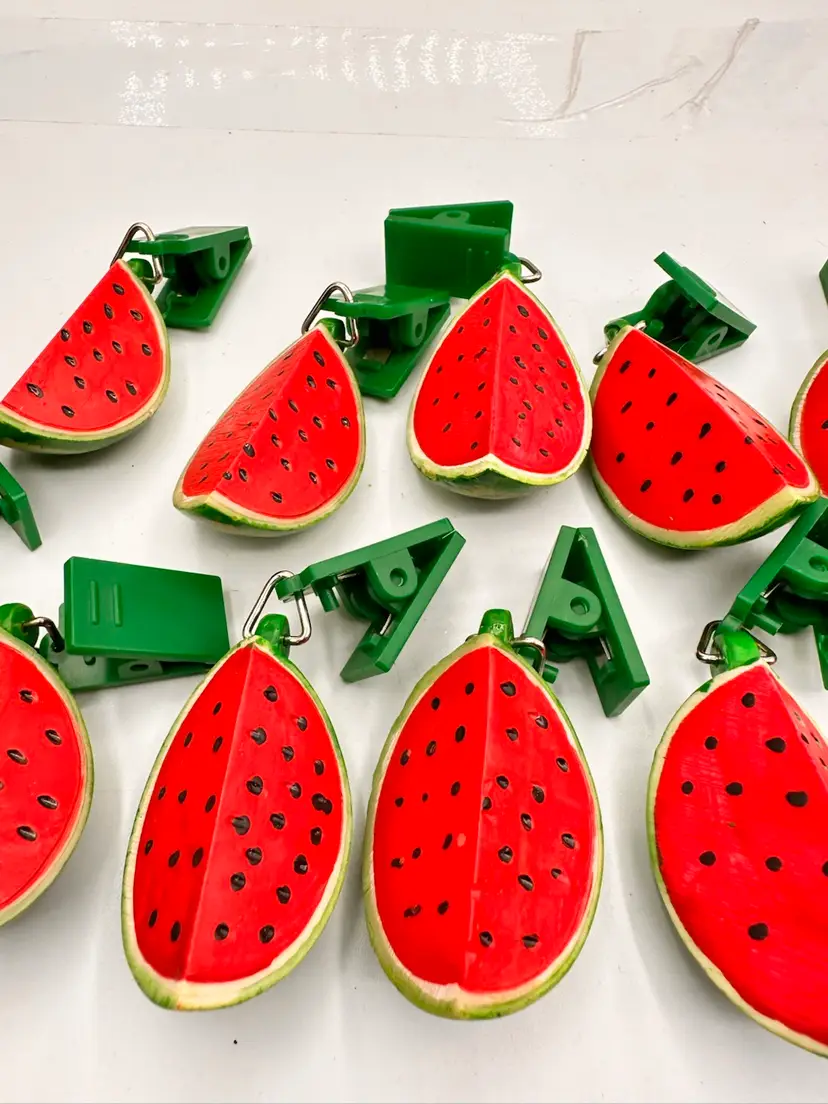 Cute Vintage 1996 Watermelon Slices Tablecloth Weights.