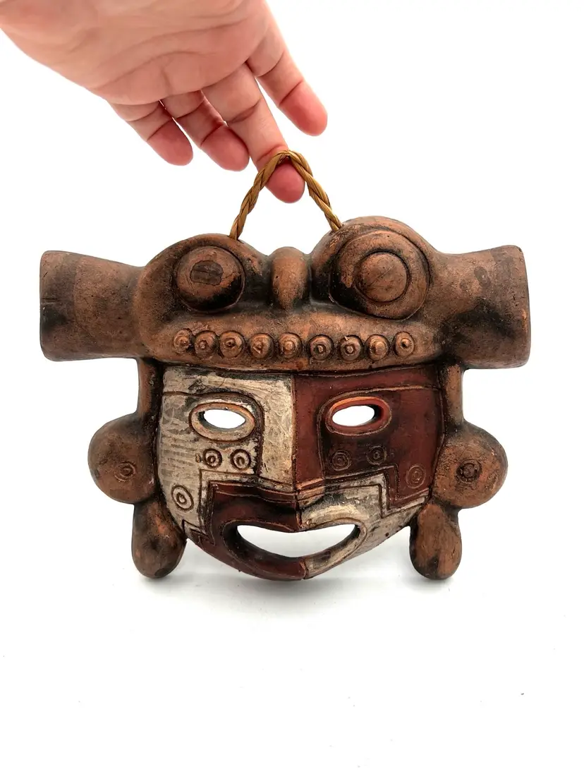 Chile Precolumbian Style Mask Signed
