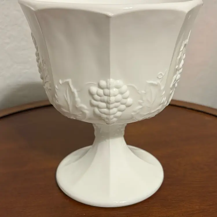 Vintage Indiana Milk Glass Compote