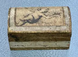 Vintage Italian Florentine Angel Decorated Gold Leaf Wood Box
Italy Gold