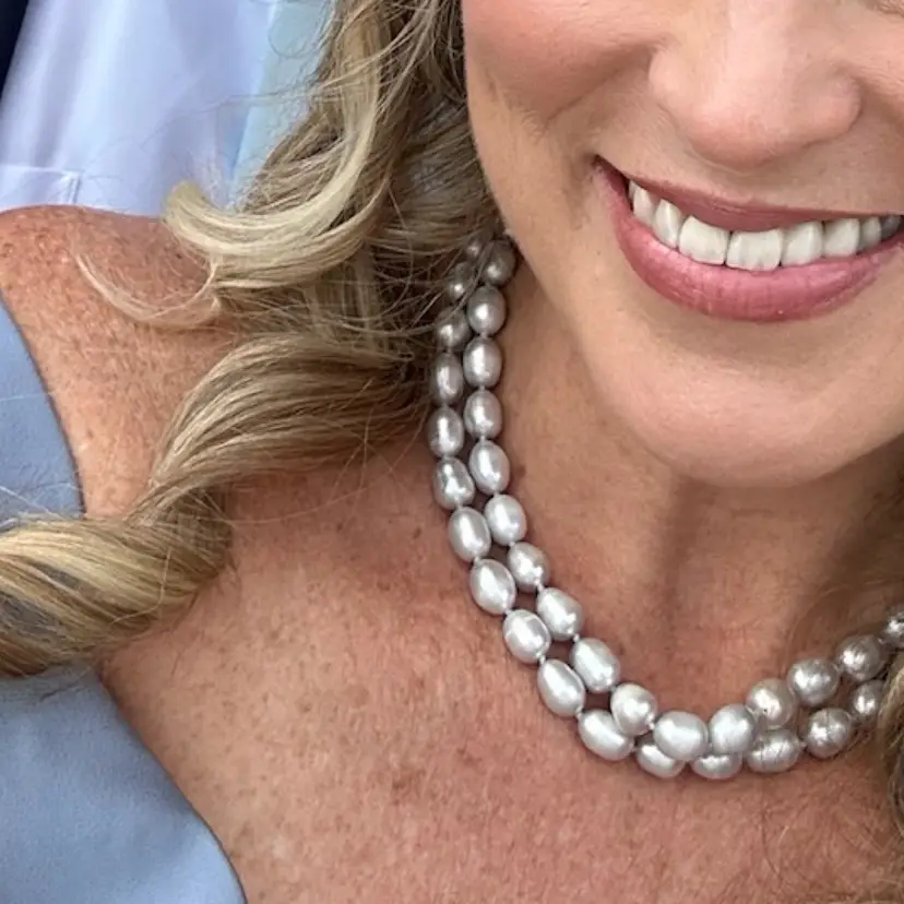 Double Strand Pearl Natural Necklace