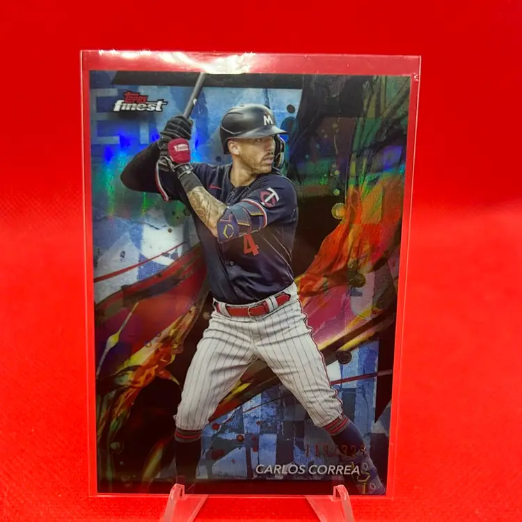 Carlos Correa 2024 Topps Finest Common Blue /325 Minnesota Twins 