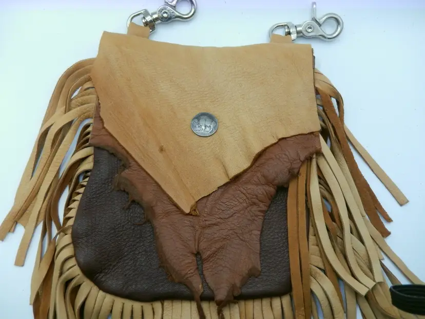 Hide & Soul Leatherworks Buffalo Hide Hip Purse / Bag (Belt Loop)