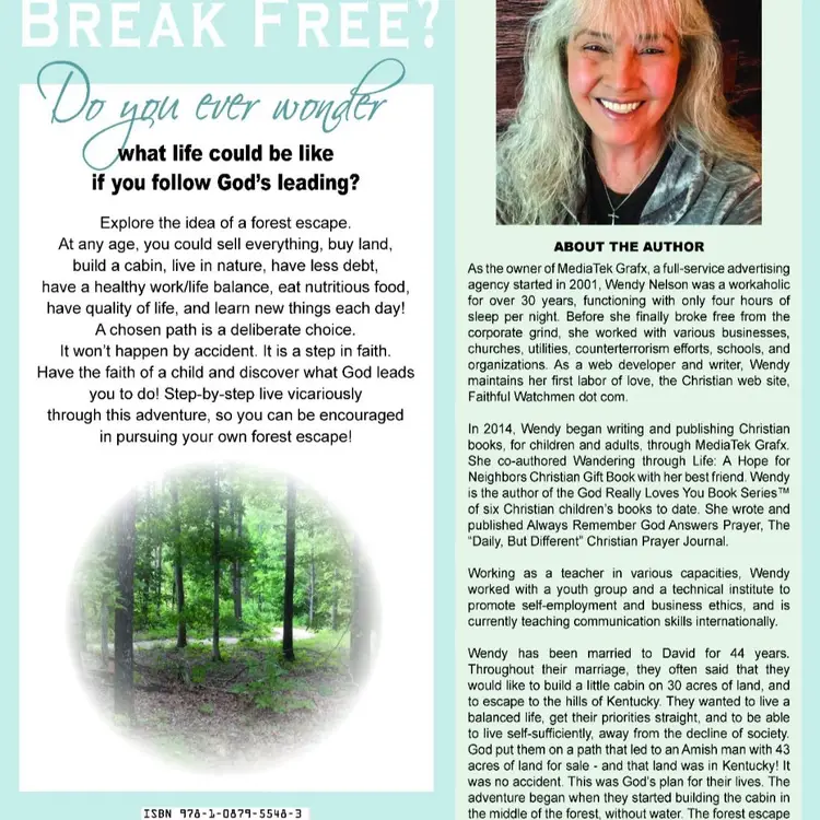 Start the journey to change your life, separate from chaos and stress, follow God's Path for your life: Forest Escape a chosen path Christian book