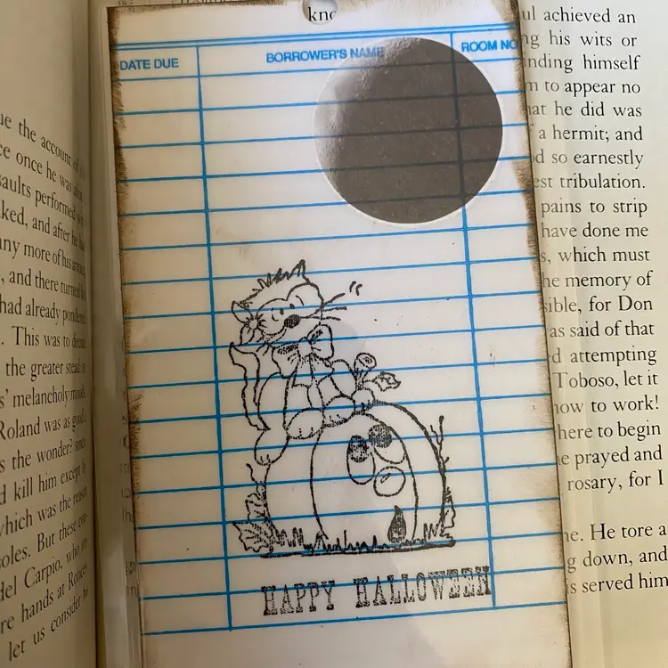 Moonlit Hallows Eve Halloween Bookmark