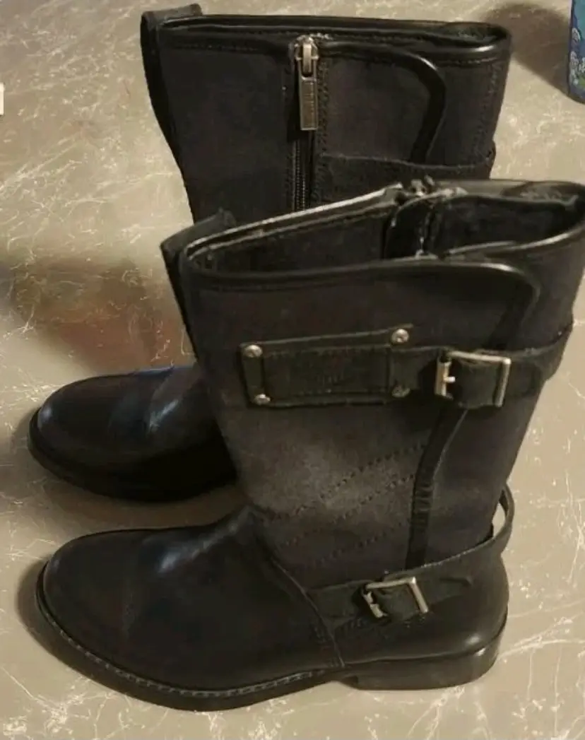 Harley Davidson Women's Leather Riding Boots,Size 6