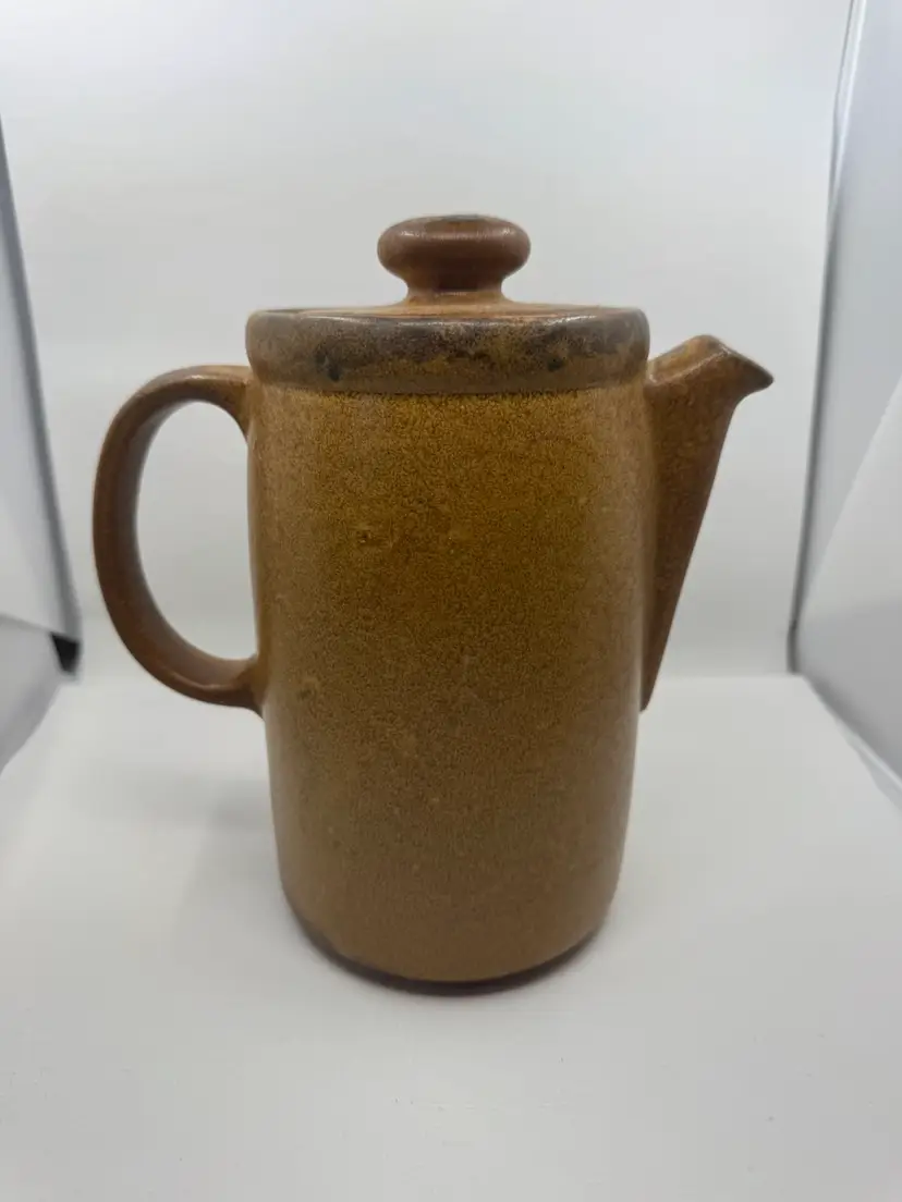 McCoy Canyon stoneware coffee pot with a speckled Mesa glaze