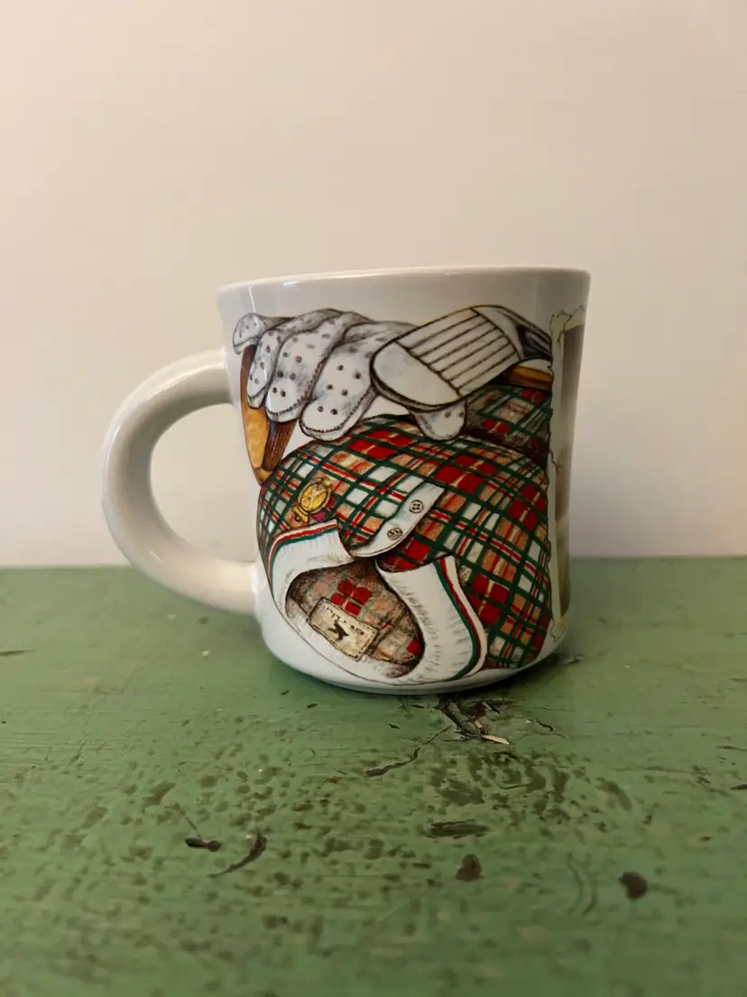 Golf Coffee Mug Sports Nostalgia 1994 Denny Burkhart Potpourri Designs