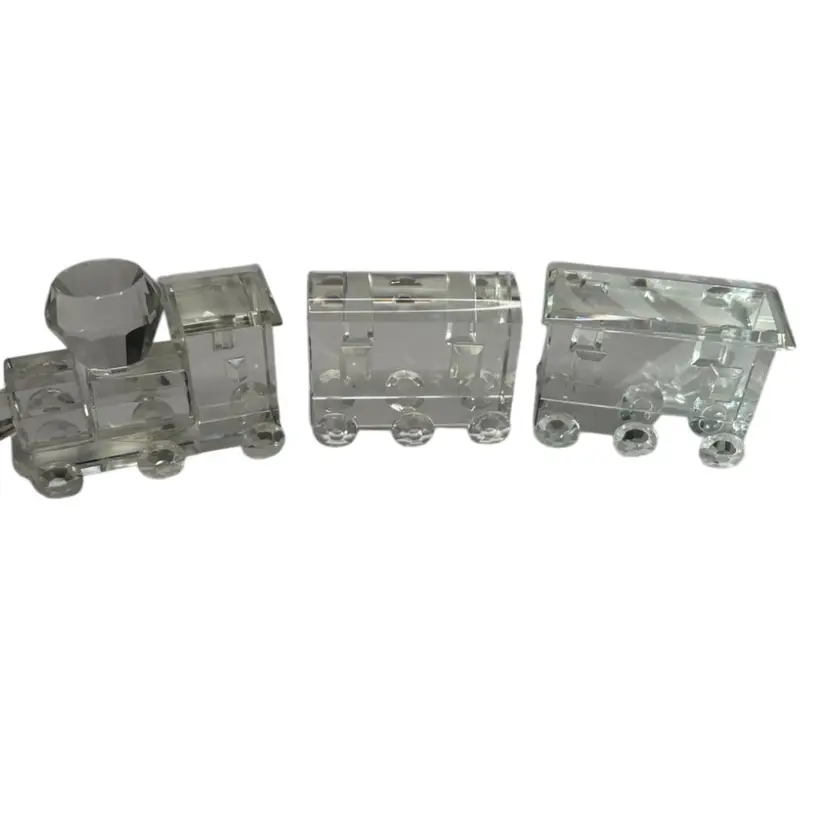 Shannon Lead Crystal 3 Car Train 
@ 3 1/2x2