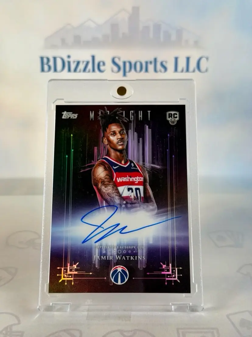 2025-26 Topps Midnight Jamir Watkins Dark Marks Rookies Signatures #DMR-JW AU RC