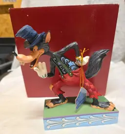 Jim Shore Disney Traditions I'll Huff and I'll Puff 6005973 Big Bad Wolf Enesco