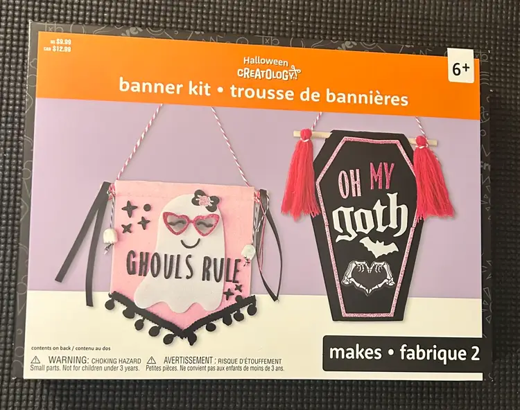 Creatology Halloween Banner Kit “OH MY GOTH” “GHOULS RULE” NWT