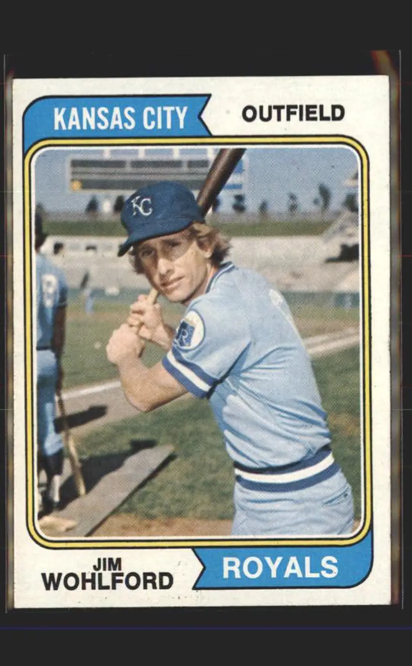 1974 Topps #407 Jim Wohlford - (pk5) - Kansas City Royals