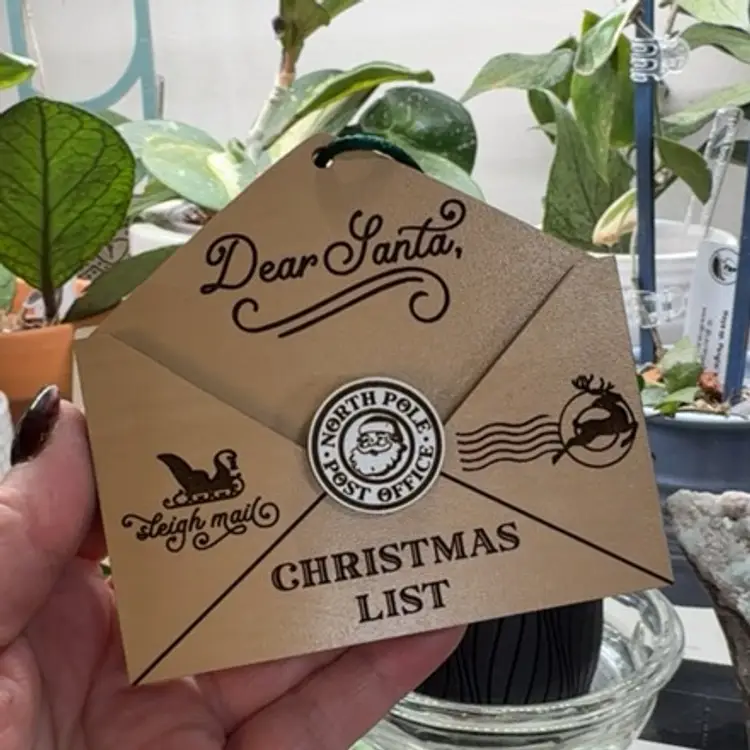 Santa’s Christmas List Ornament