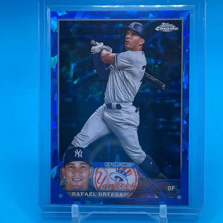 2023 Topps Chrome Sapphire Rafael Ortega NY New York Yankees