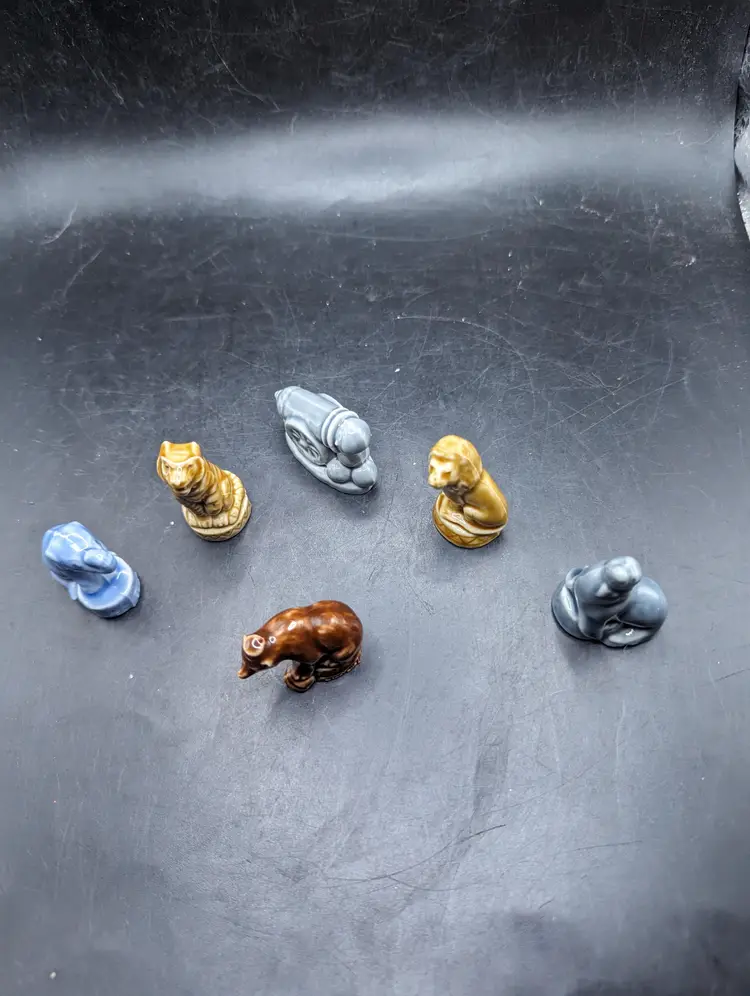 Vintage Wade Whimsies Circus Animal Figurine Set Of 6