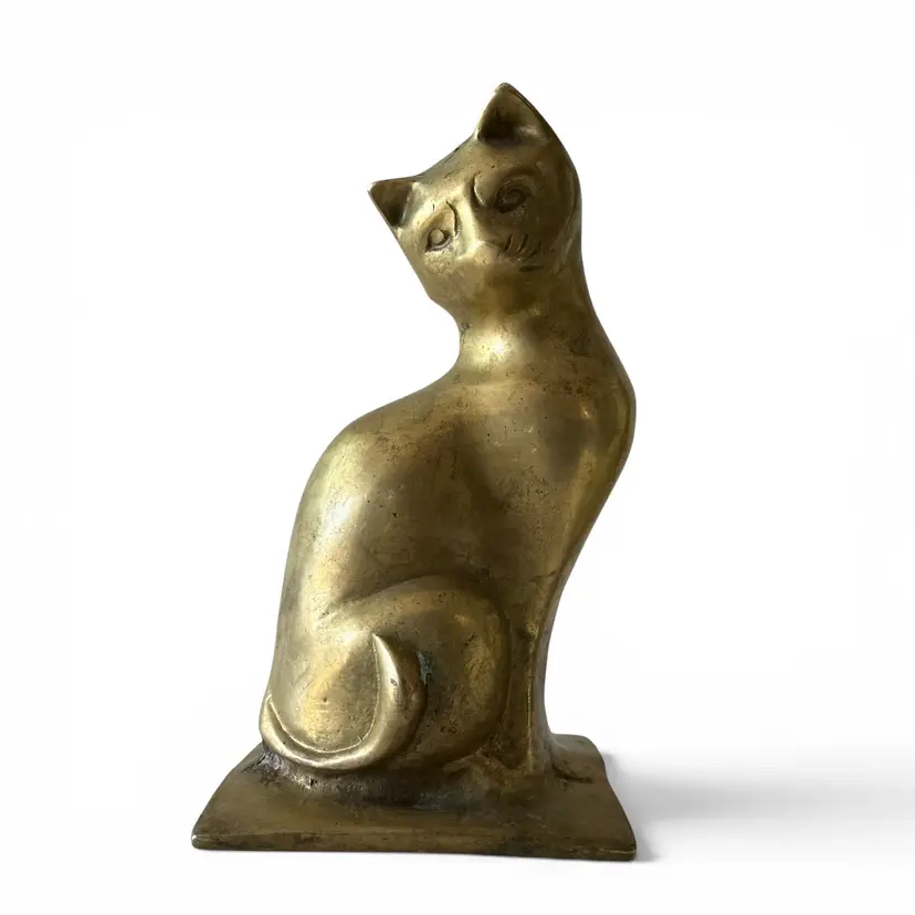 MCM Brass Sitting Cat 5”