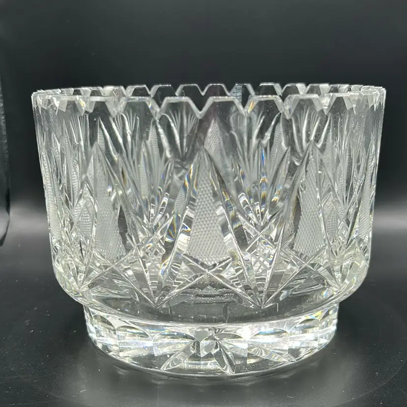 ABP. Cut glass bowl.