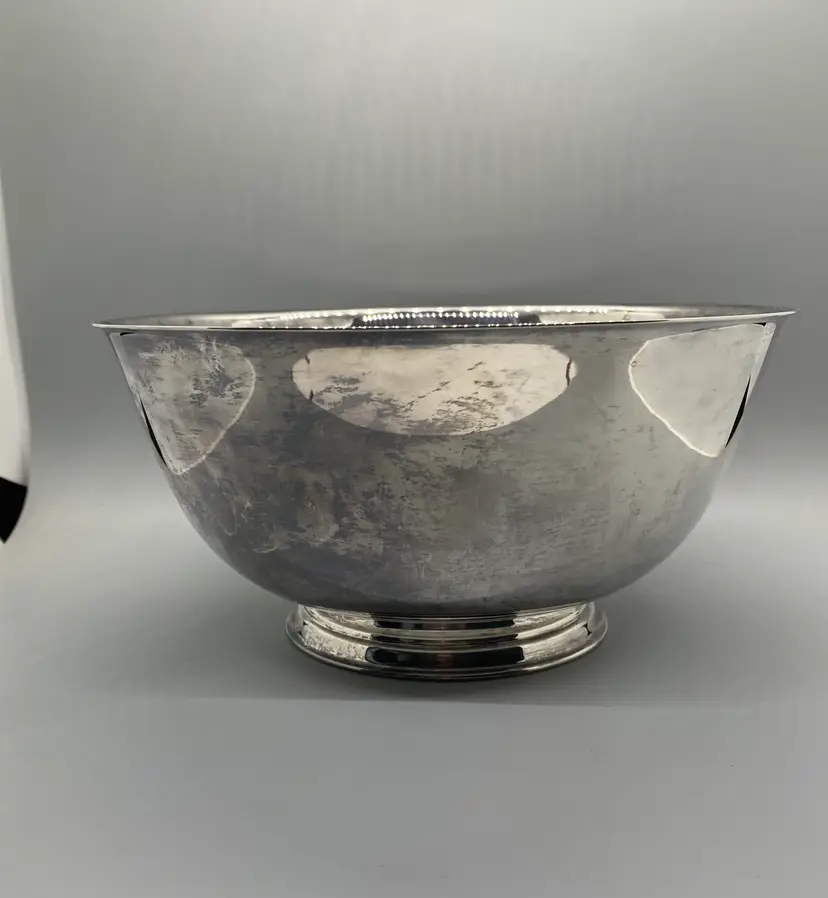 Paul Revere Sons of Liberty Oneida Silversmiths 8" Pedestal Serving Bowl