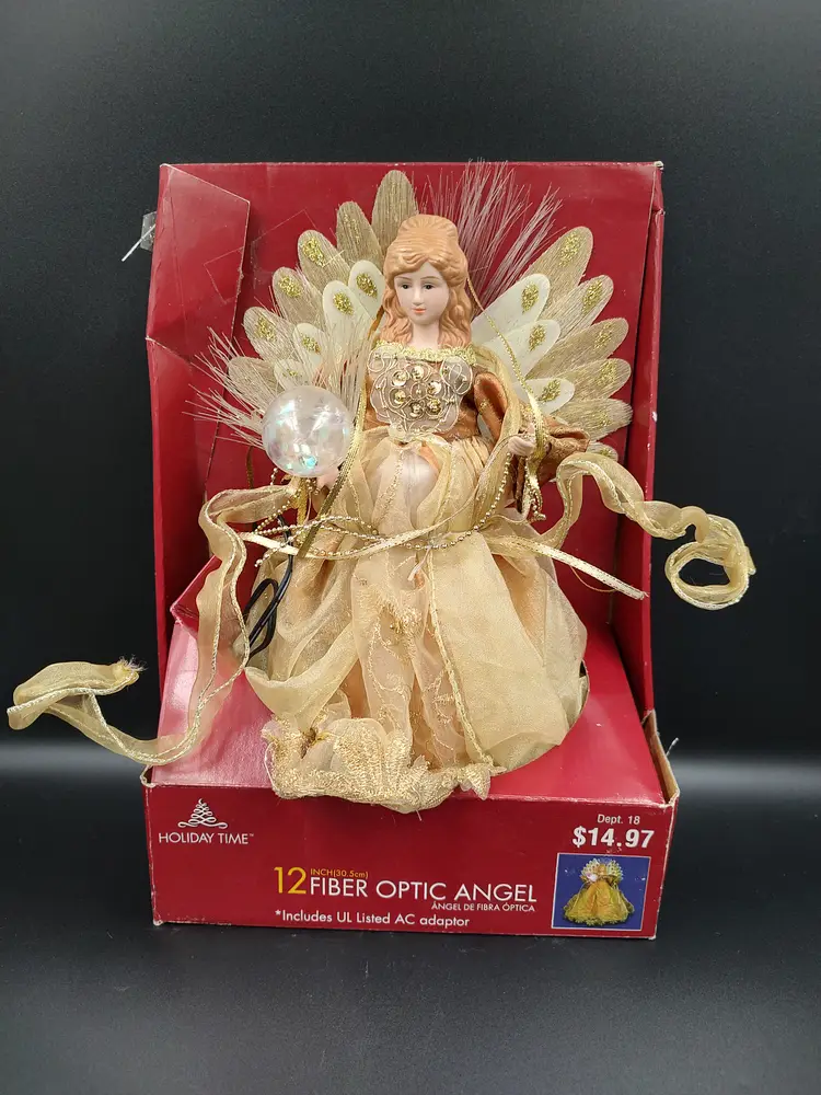 Holiday Time 12" Fiber Optic Angel Tree Topper