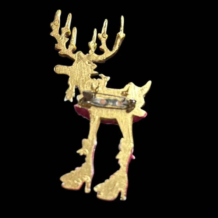 Patience Brewster Dash away Reindeer Brooch