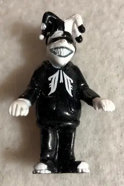Homies Jester Clown Black & White Mini Figure Collectible Toy 2” Rare HTF