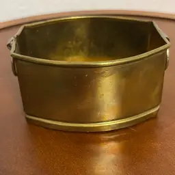 Brass Trinket Oval Box