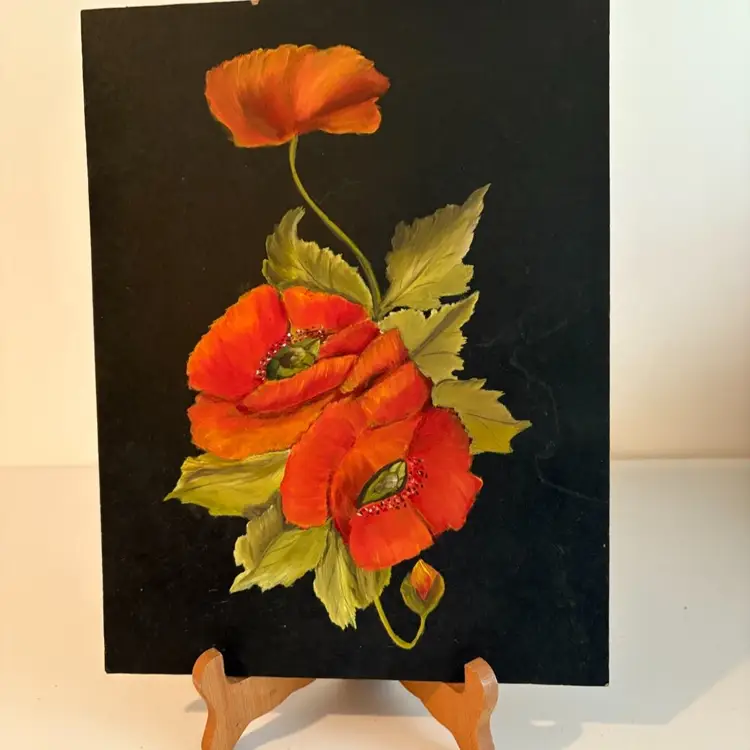 Original Painting On Fiberboard