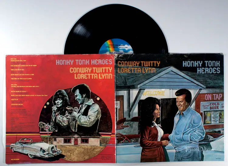 Loretta Lynn and Conway Twitty - Honky Tonk Heroes (1978) Vinyl LP & Country