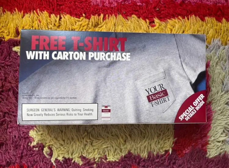 Basic Cigarettes Promotional T-shirt 