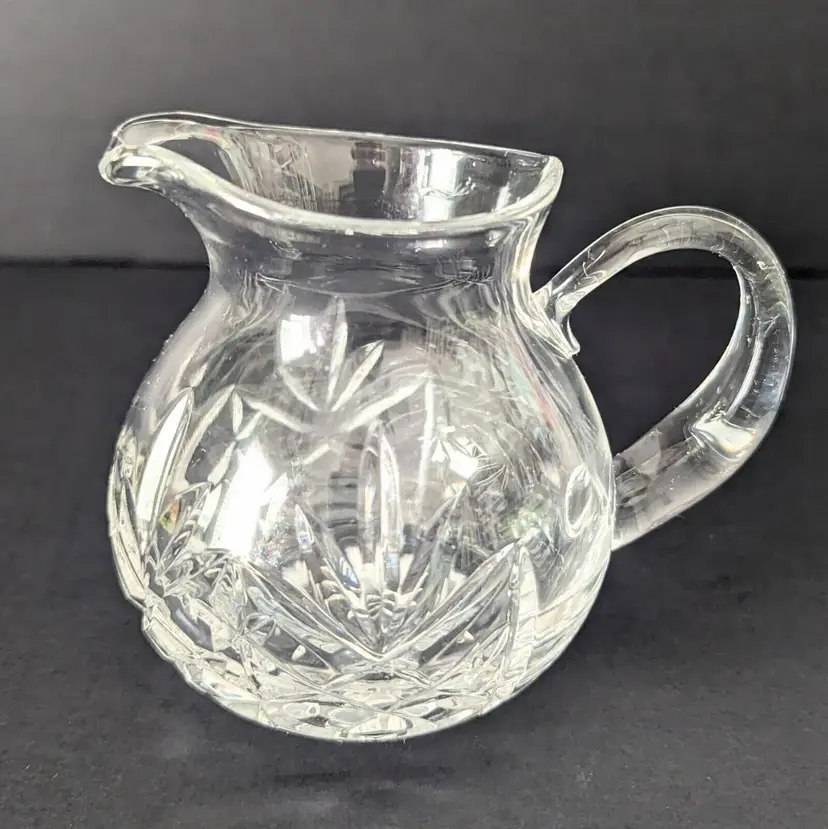 Vintage Edinburgh International Crystal Creamer Jug Pitcher