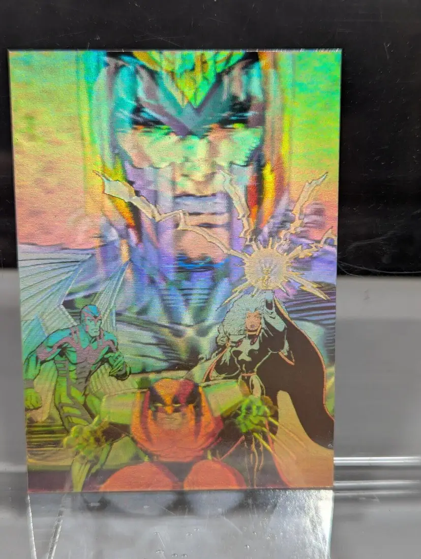 Magneto 1995 Chef Boyardee Marvel Mystery Supervillains Hologram Card X-Men