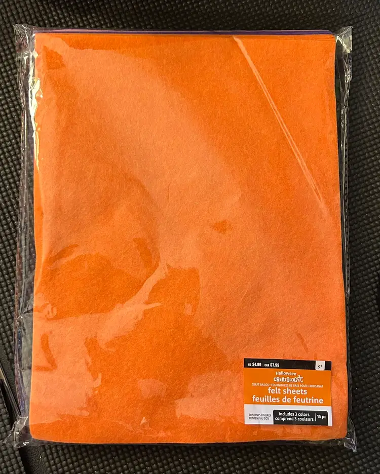 Creatology Halloween Felt Sheets 15 Pieces 9” X 12” NWT