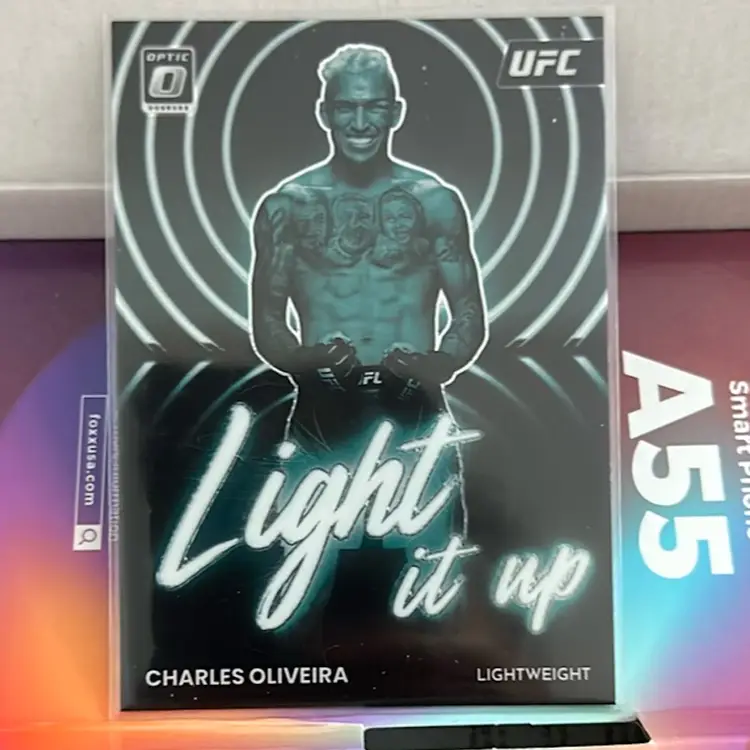 2023 CHARLES OLIVEIRA DO BRONX DONRUSS OPTIC UFC #3 LIGHT IT UP CARD MMA PANINI
