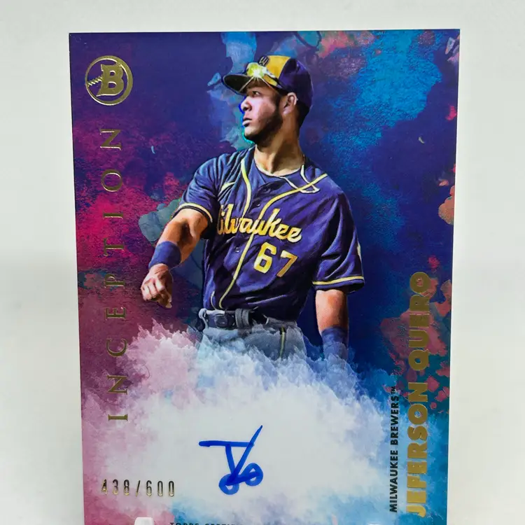 Jeferson Quero 2023 Bowman Inception Auto /600 Milwaukee Brewers