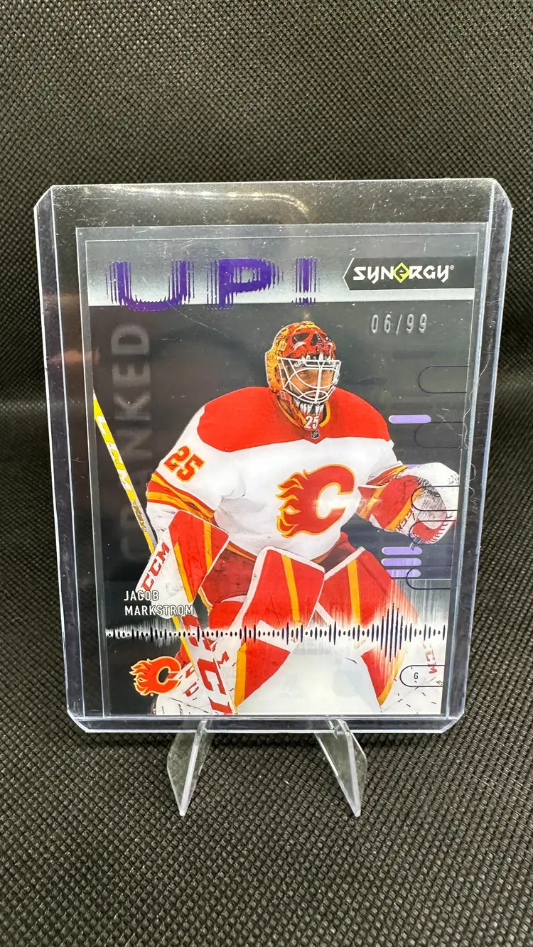 2022-23 Upper Deck Synergy Cranked Up! Jacob Markstrom Calgary Flames #CU-JM Purple 06/99