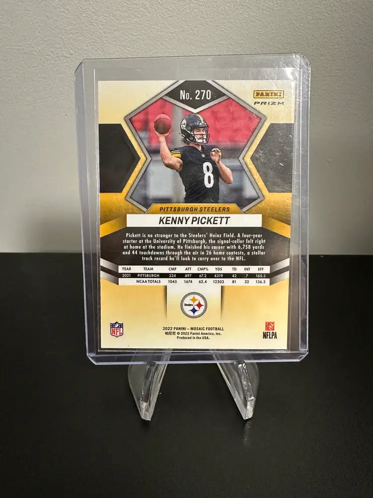 Kenny Pickett Mosaic Orange Prizm  Pittsburgh Steelers