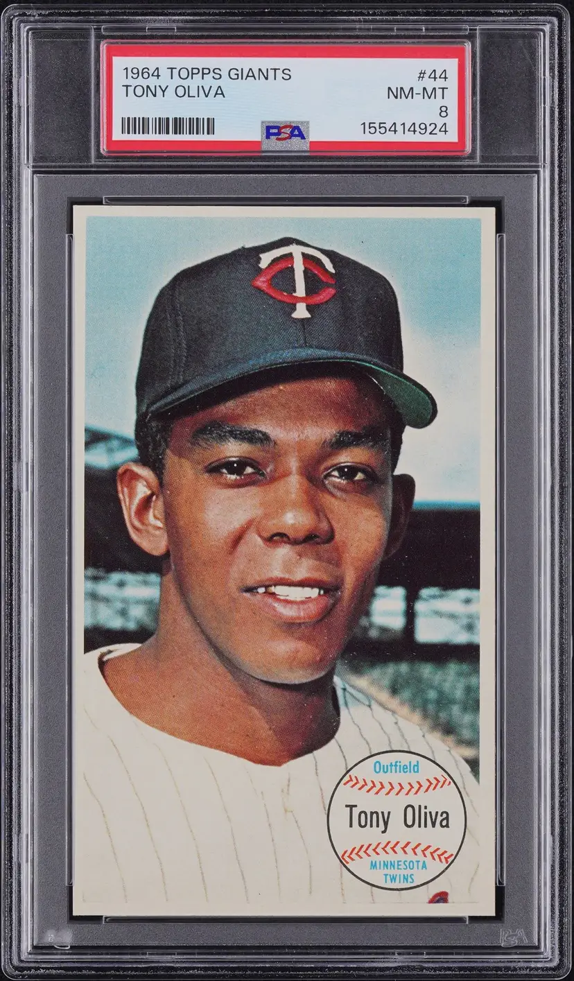 Tony Oliva PSA 8 1964 Topps Giants #44 VERY CLEAN, CENTERED, SHARP - (pk) - Minnesota Twins