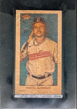 2024 Topps 206 Jose Ramirez Wood Stock SSP /20 - Cleveland Guardians