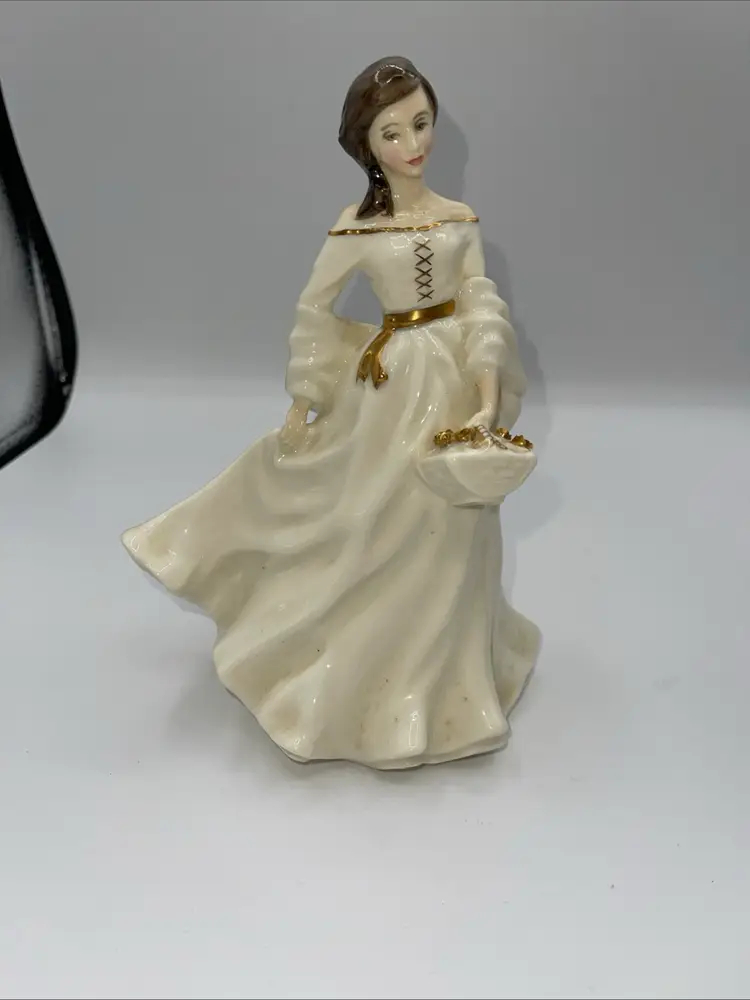 Royal Doulton 1995 Spring Morning HN 3725 Bone China Figurine With Gold Trim