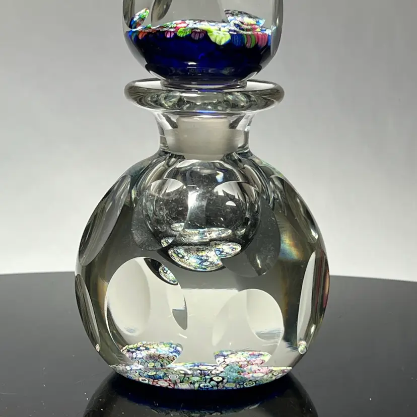 Vintage Perthshire Millefiori Paperweight bottle
