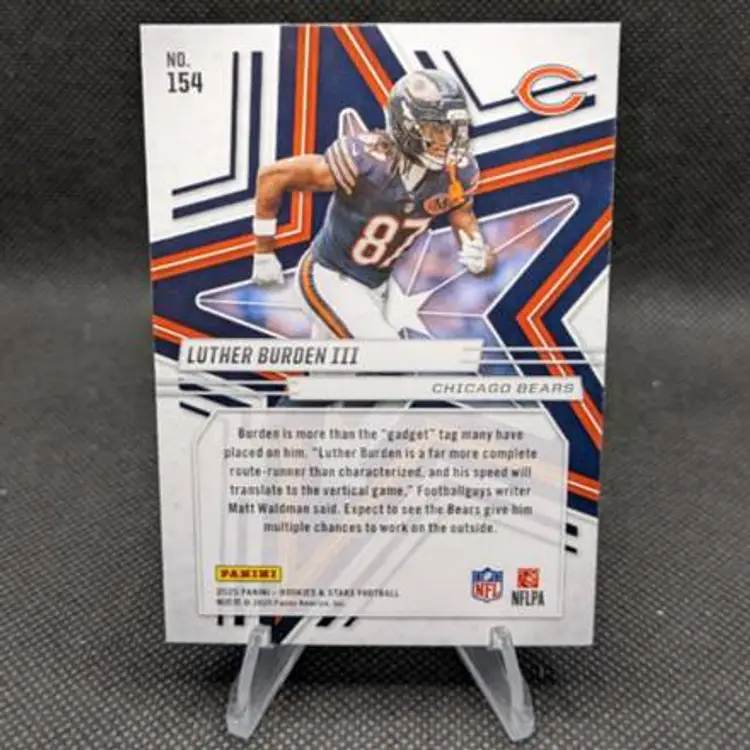 Luther Burden III 2025 Panini Rookies & Stars Rookie RC #154 - Chicago Bears