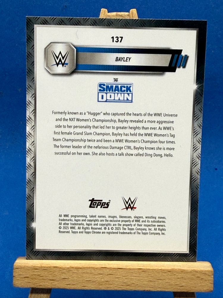 2025 WWE Topps Chrome Bailey #137 X-Fractor A22