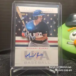 2013 Team USA Auto - Michael Rivera Cleveland Guardians 172/499