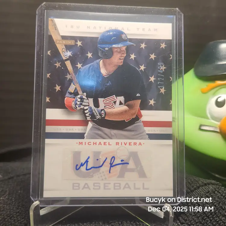 2013 Team USA Auto - Michael Rivera Cleveland Guardians 172/499