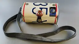 Vintage Little Earth New York License Plate Metal Purse Cola Clasp COA Strap
