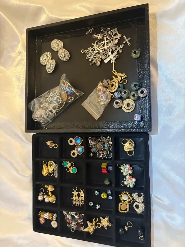 Jewelry Making Lot Set Charms Mostly