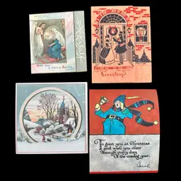 Vintage Christmas Ephemera Bundle, 4pcs