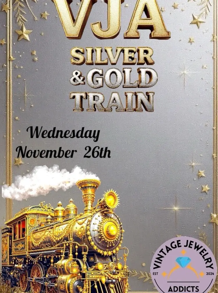 Sterling Silver Train - JanetLovesToShop 