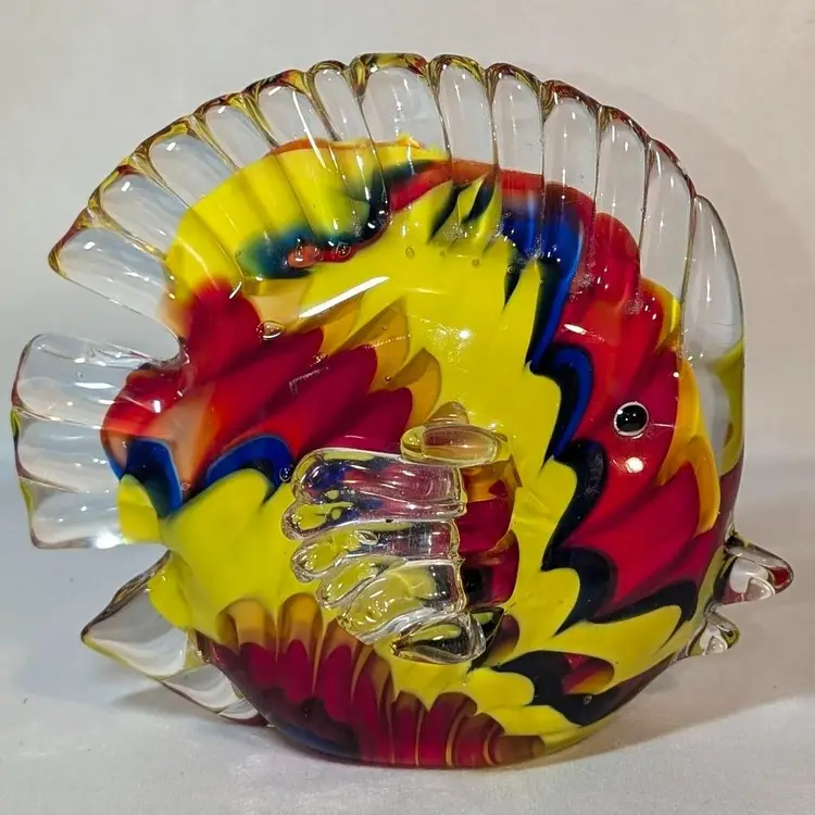 Hand Blown Art Glass Fish 6"